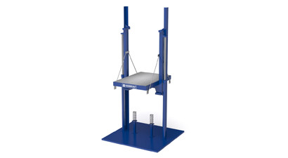 Twin holeless hydraulic elevators