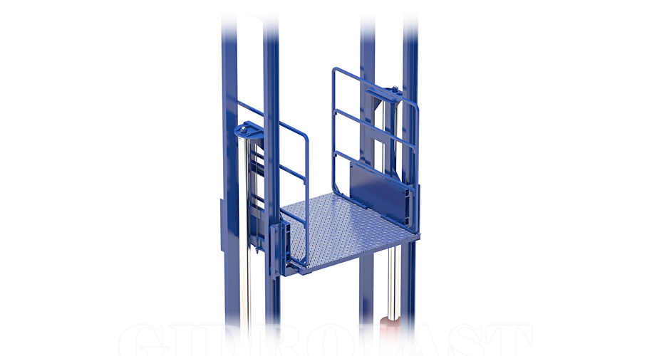 Twin holeless hydraulic elevators Gidrolast Italy